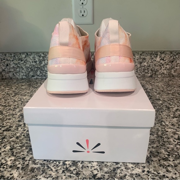 Isaac Mizrahi Live! Fly Knit Tie Dye Trainer Sneakers - Picture 9 of 13